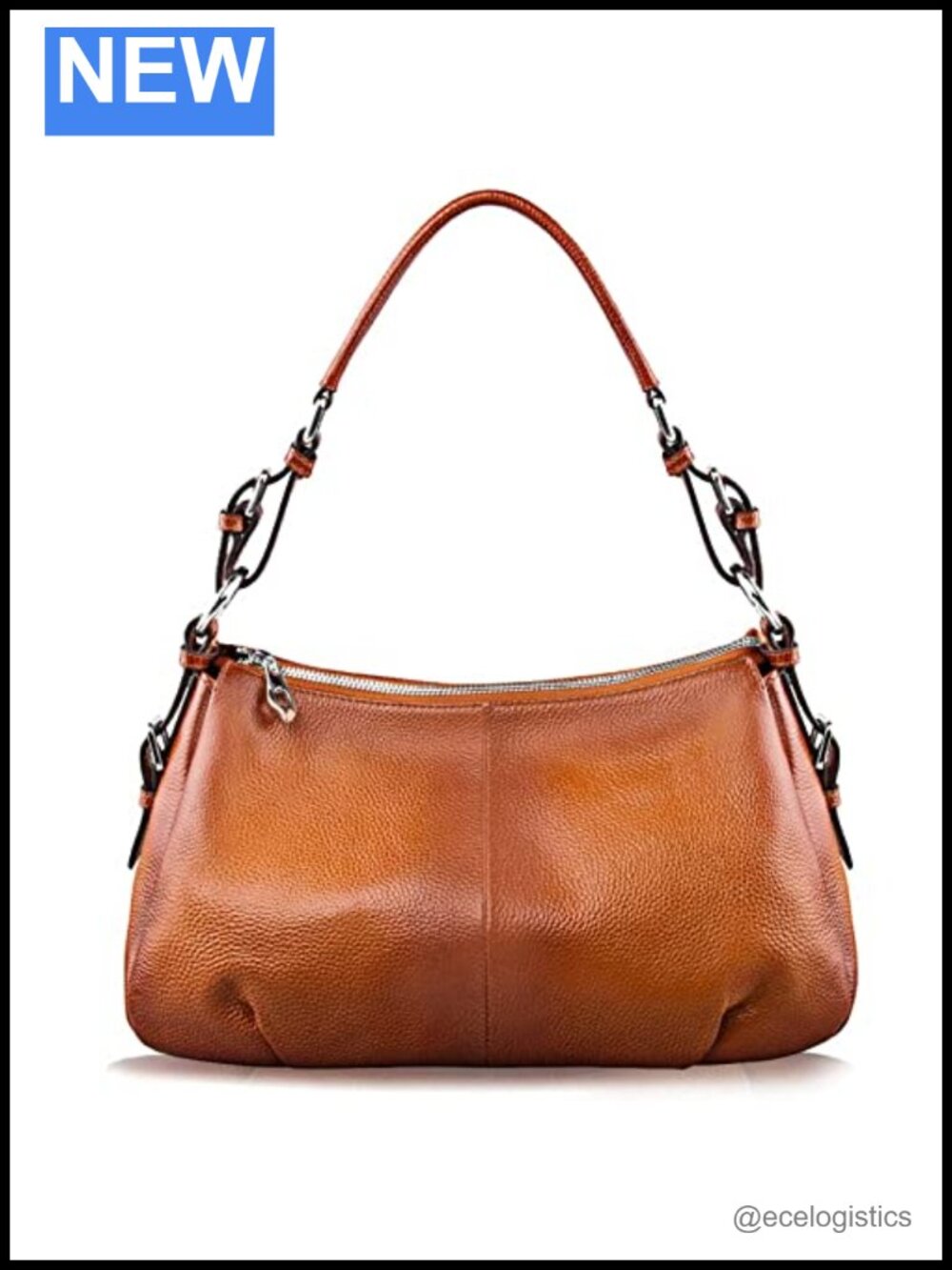 Genuine Leather Hobo Handbag